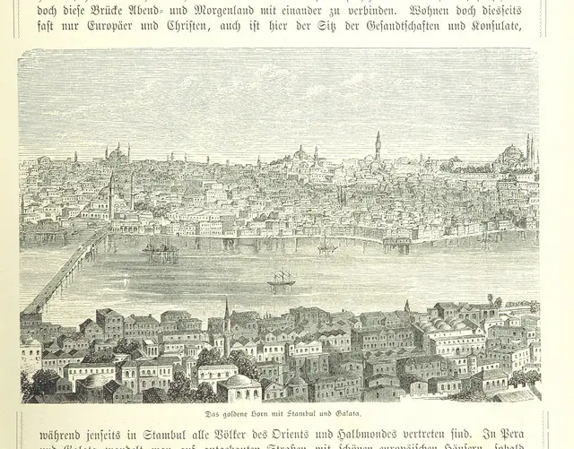 Goldenes Horn, Istanbul Goldenes Horn, Istanbul, Zeichnung