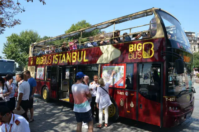 Bus für eine Stadtrundfahrt in Istanbul