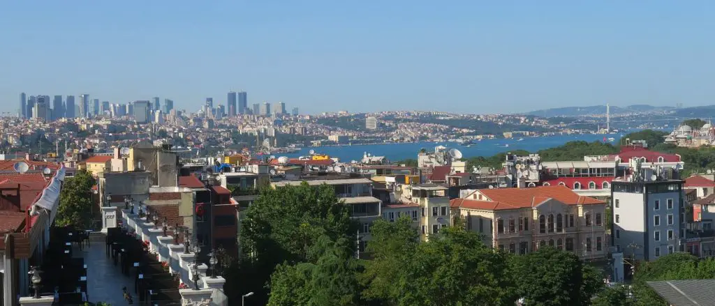 Die Stadt Istanbul und die Stadtteile in denen die meisten Einwohner von Istanbul leben.