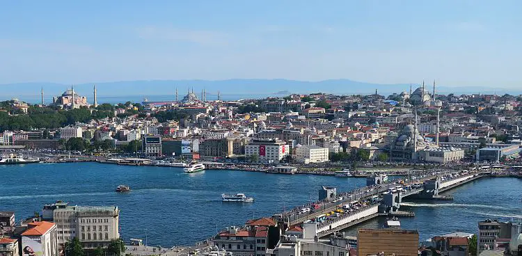 Istanbuls Altstadt Sultanahmet und Eminönü.