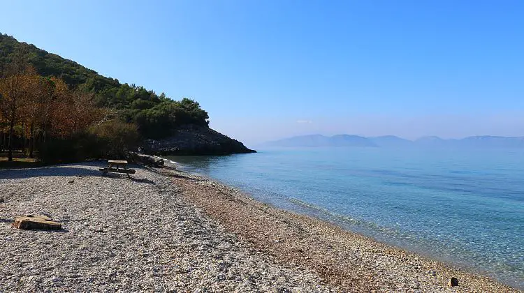 Strand und Meer im Nationalpark. 