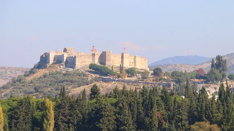 Blick auf die Zitadelle von Selcuk. 