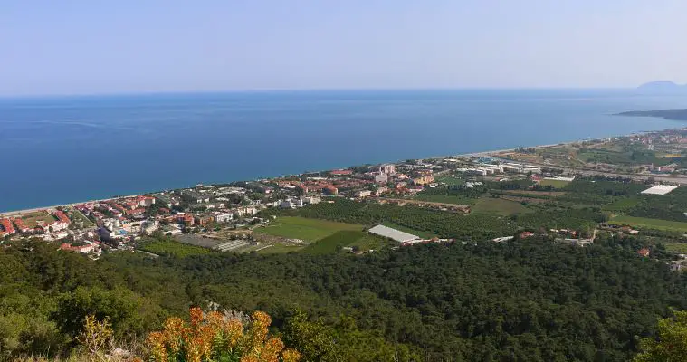 Ausblick auf den Strand in Kiris und Ca