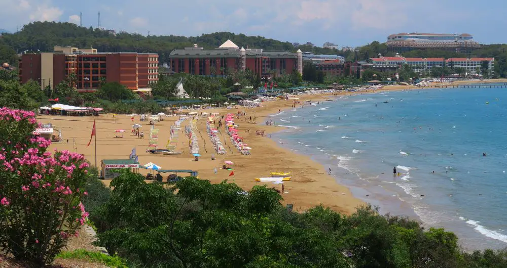 Incekum Beach mit Hotels und Meer