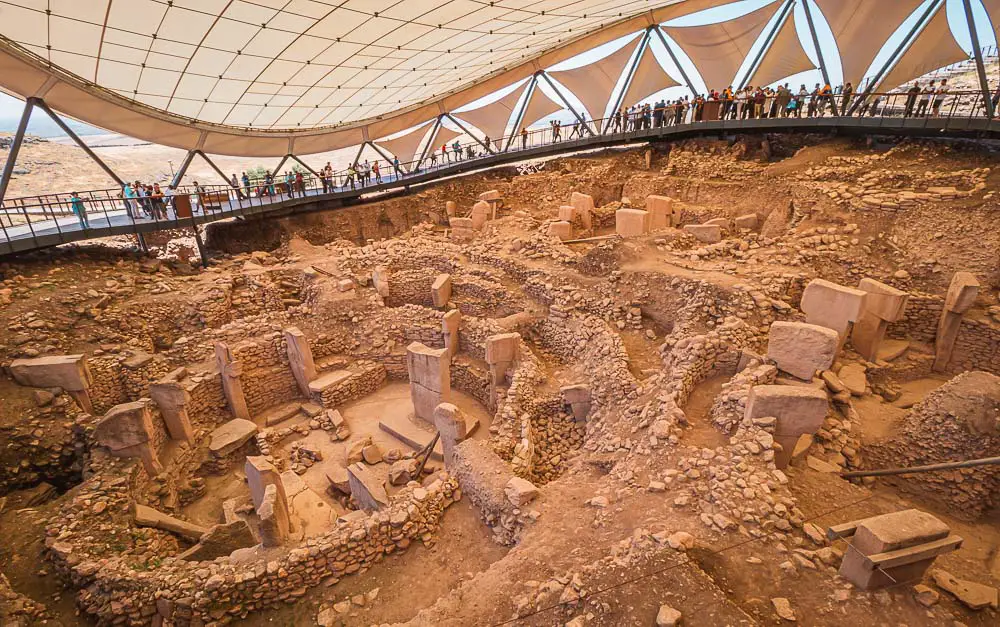 Ausgrabung in Göbekli Tepe in der Türkei