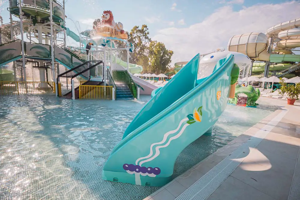 Kinderrutsche im Aquapark des Paloma Orenda & Finesse Resort