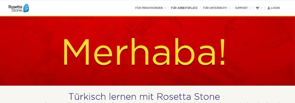 Screenshot: Merhaba! Türkisch lernen mit Rosetta Stone