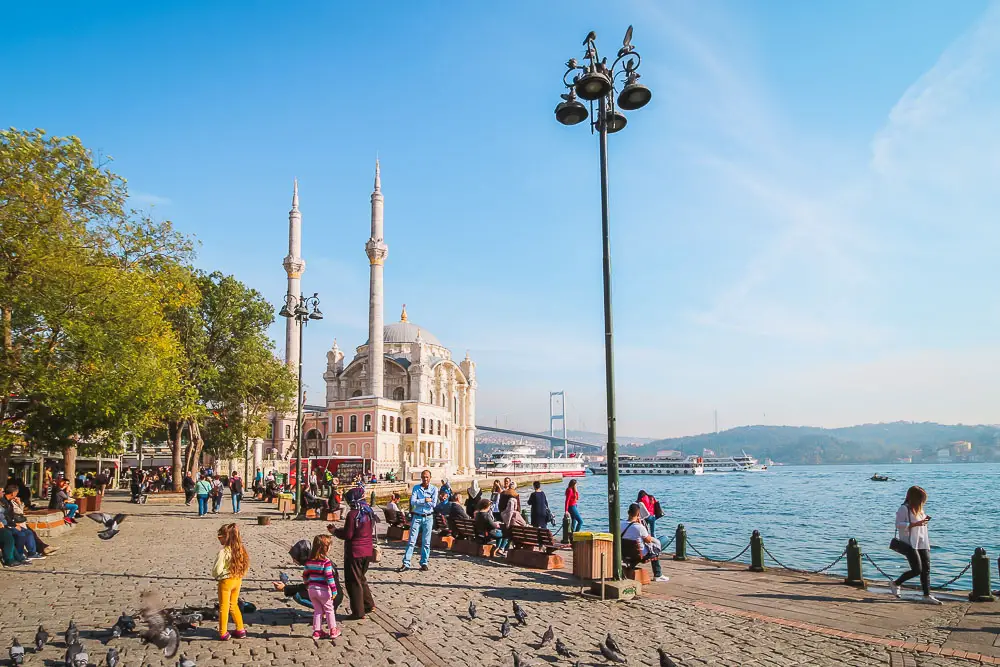 Ortaköy Moschee in Istanbul in der Türkei