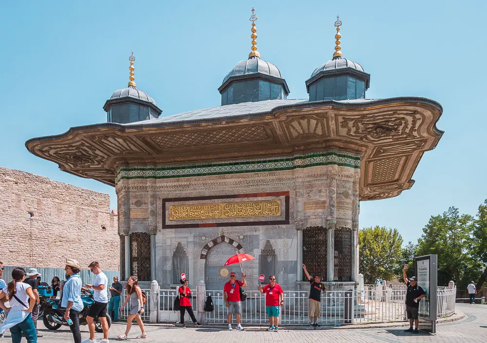 Sultan Ahmed 3 Brunnen vor dem Topkapi Palast