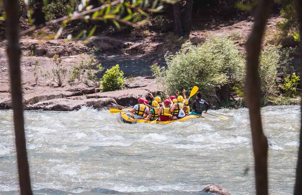 Wildwasser Rafting im Köprülü Canyon in der Türkei